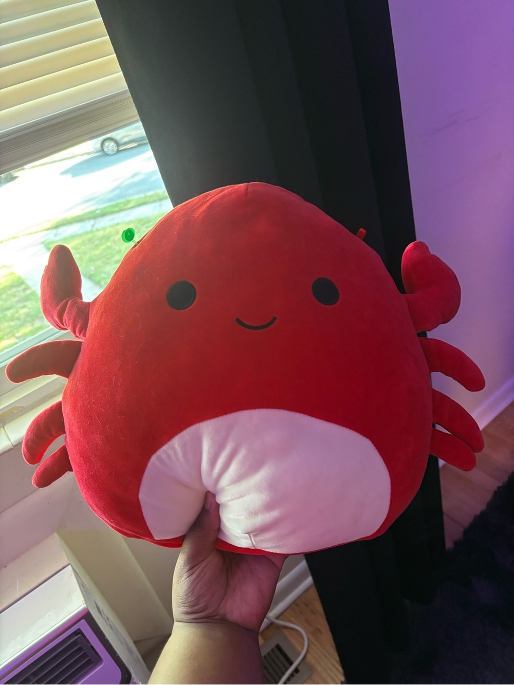 Squishmallows Cyra the Red Crab Fuzz-A-Mallow Plush Pink Belly 12” NWOT
